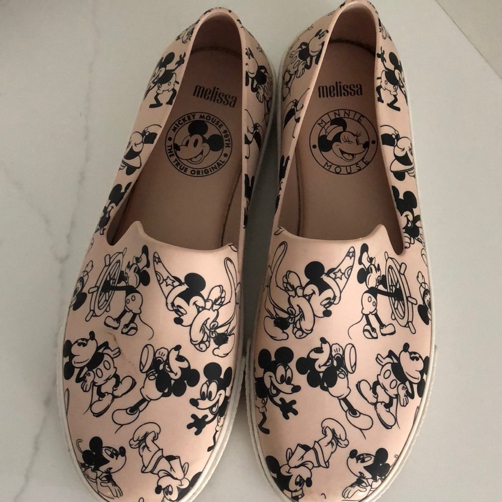 Melissa Disney Pink Mickey Mouse Sneakers. RARE.